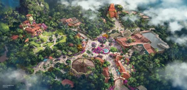 A rendering of the Tropical Americas section at Disney World's Animal Kingdom.