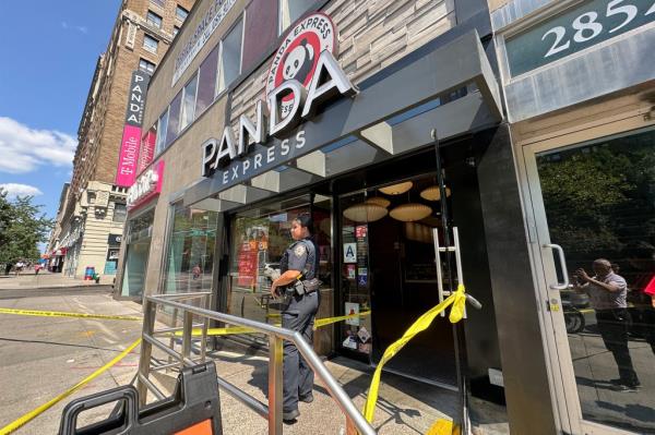 Another exterior photo of Panda Express in Manhattan. Cops said two male teens were stabbed at 2852 Broadway Saturday afternoon. 