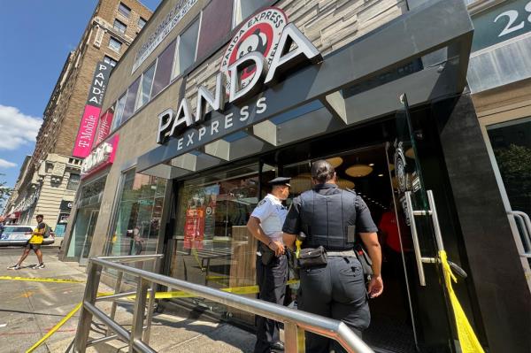 Cops probe the stabbing at the Panda Express on Broadway