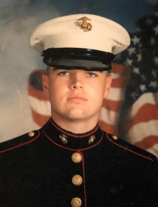 JD Vance enlisted in the Marines in 2003 and served in Iraq.