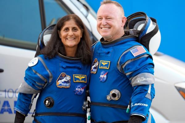 Williams and Wilmore are living on the ISS with seven other astronauts. 