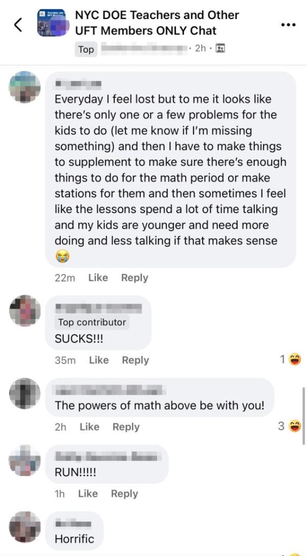 Social media comments from teachers who had used Illustrative Math.